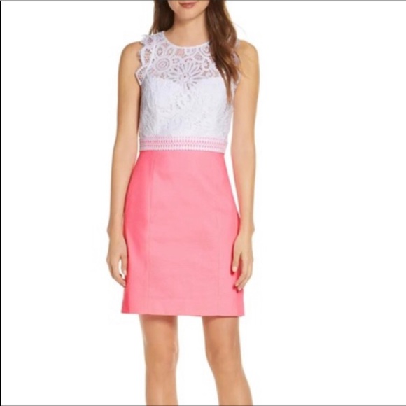 Lilly Pulitzer Dresses & Skirts - NWT Lilly Pulitzer sz 16 Sharice shift dress coral